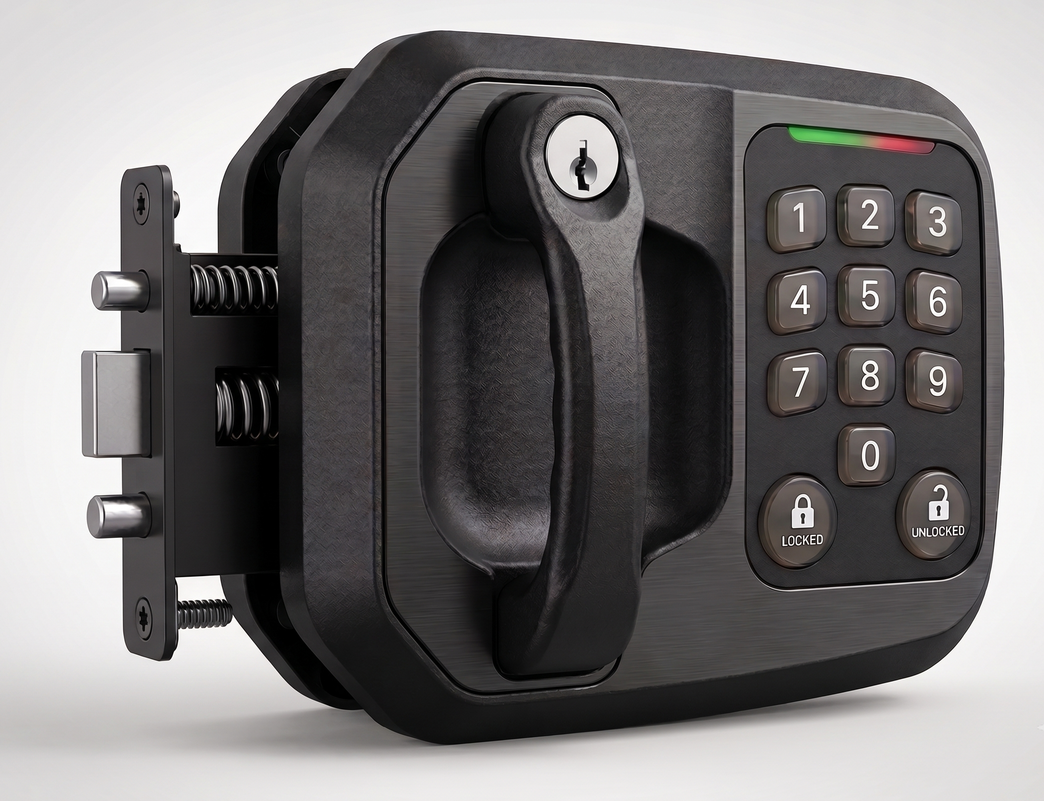 Keypad RV door lock with numeric entry